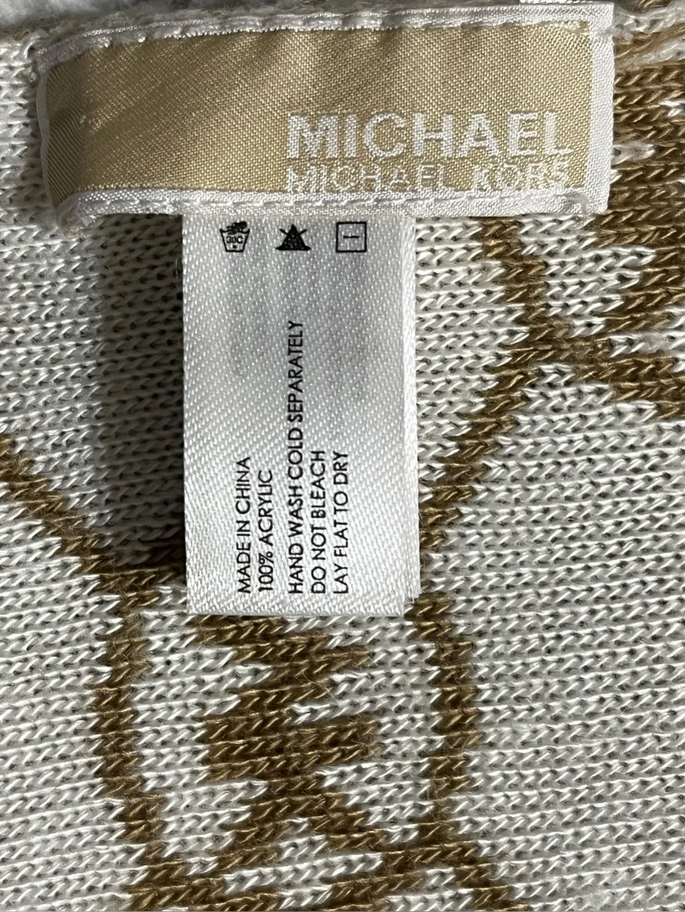Michael Kors Camel Logo Knit Scarves 🧣